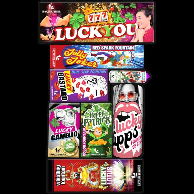 Jetzt Lucky You 7-teiliges Leuchtfeuerwerk-Sortiment ab 9.34€ bestellen