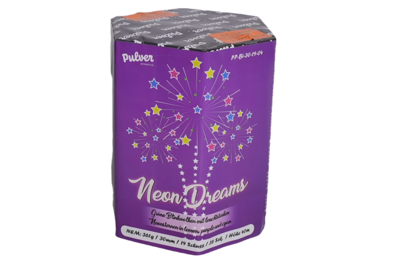 Jetzt Neon Dreams 19-Schuss-Feuerwerk-Batterie ab 33.99€ bestellen