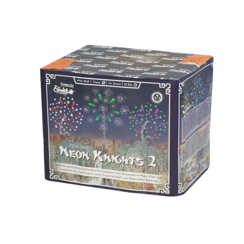 Jetzt Neon Knights 2 34-Schuss-Feuerwerk-Batterie ab 41.64€ bestellen