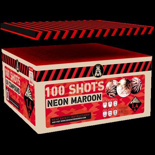 Jetzt Neon Maroon 100-Schuss-Feuerwerkverbund ab 84.99€ bestellen