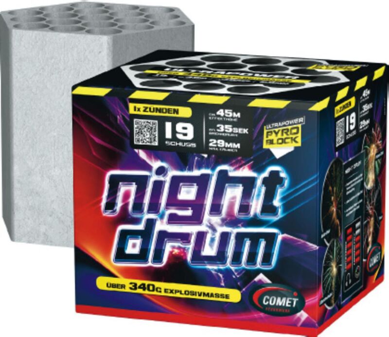 Jetzt Night Drum 19-Schuss-Feuerwerk-Batterie ab 19.54€ bestellen