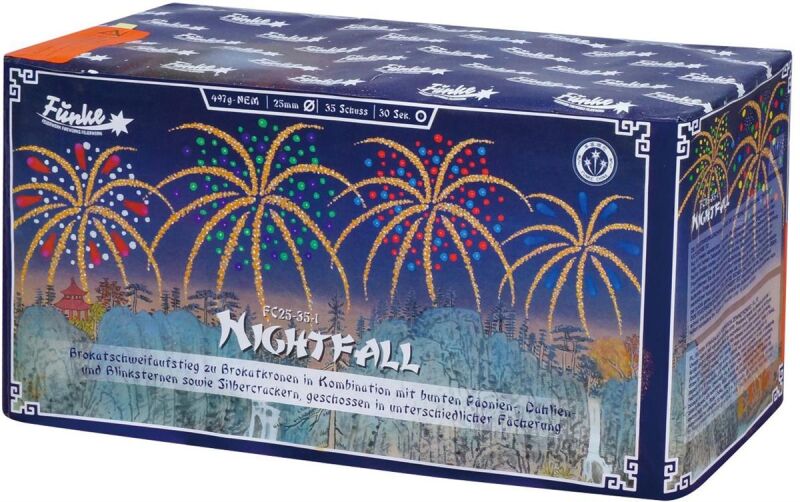 Jetzt Nightfall 35-Schuss-Feuerwerk-Batterie ab 36.54€ bestellen