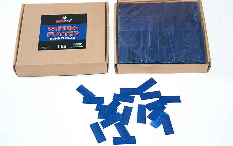 Jetzt Papier Flitter - Dunkelblau 1kg (Pappschachtel) ab 7.35€ bestellen