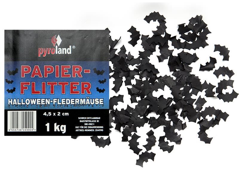 Jetzt Papier Flitter - Halloween-Fledermäuse 1kg (Pappschachtel) ab 14.7€ bestellen