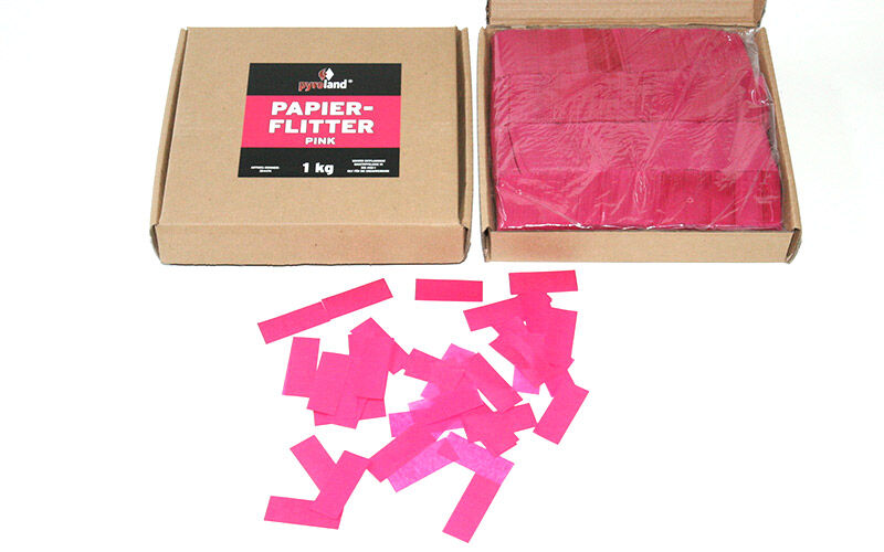 Jetzt Papier Flitter - Pink 1kg (Pappschachtel) ab 7.35€ bestellen