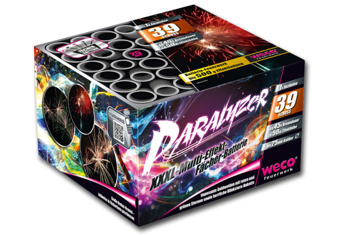 Jetzt Paralyzer 39-Schuss-Feuerwerk-Batterie ab 22.09€ bestellen