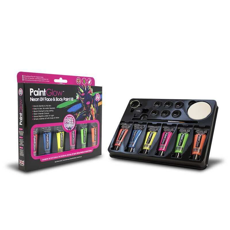 Jetzt PRO Neon UV Gesichts & Körpermalfarbe Set ab 24.99€ bestellen