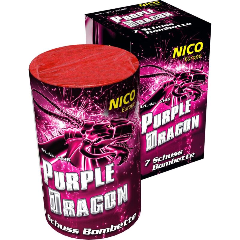 Jetzt Purple Dragon 7-Schuss-Feuerwerk-Batterie ab 3.83€ bestellen