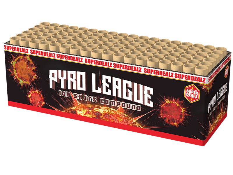 Jetzt Pyro League 108-Schuss-Feuerwerkverbund ab 49€ bestellen