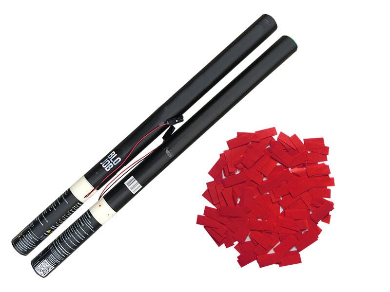 Jetzt Red Gazette 80cm elektrisch (Black Label) Papierflitter rot ab 1.91€ bestellen