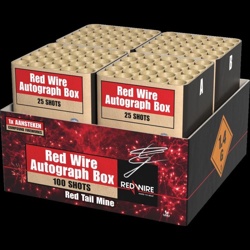 Jetzt Red Wire Autograph Box 100-Schuss-Feuerwerkverbund (Stahlkäfig) ab 119€ bestellen