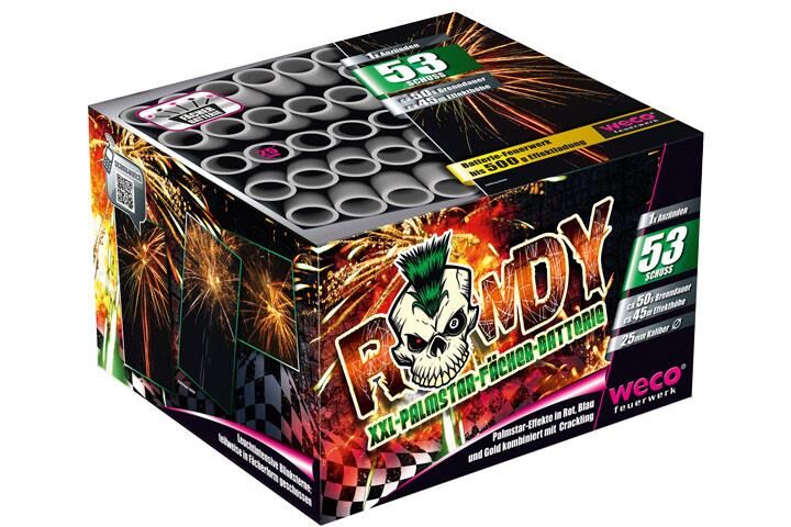 Jetzt Rowdy 53-Schuss-Feuerwerk-Batterie ab 35.69€ bestellen