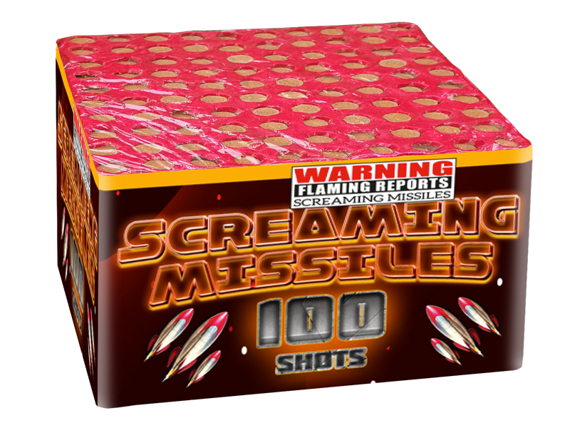 Jetzt Screaming Missiles 100-Schuss-Feuerwerk-Batterie ab 12.74€ bestellen