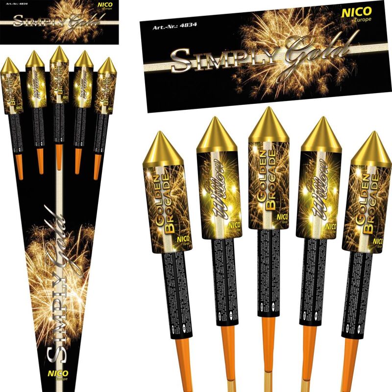 Jetzt Simply Gold 5-teiliges-Raketensortiment ab 17.84€ bestellen