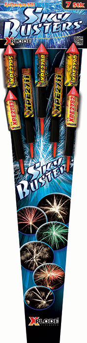 Jetzt Sky Busters 7-teiliges Feuerwerk-Raketensortiment ab 6.79€ bestellen