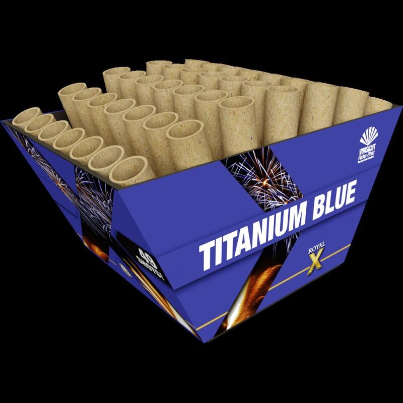 Jetzt Titanium Blue 49-Schuss-Feuerwerk-Batterie (Stahlkäfig) ab 55.24€ bestellen