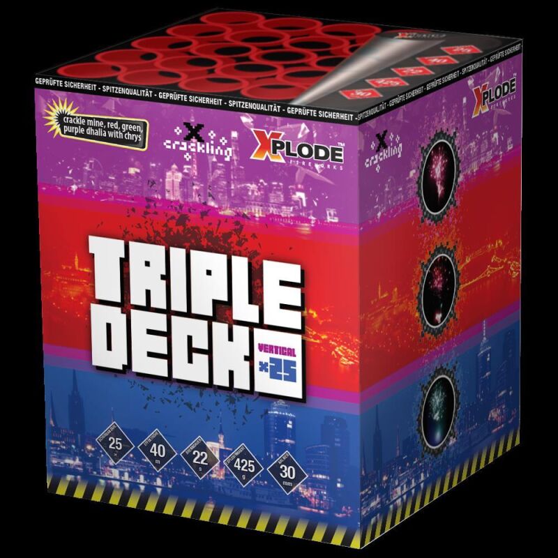 Jetzt Triple Deck 25-Schuss-Feuerwerk-Batterie 4er Pack ab 149€ bestellen