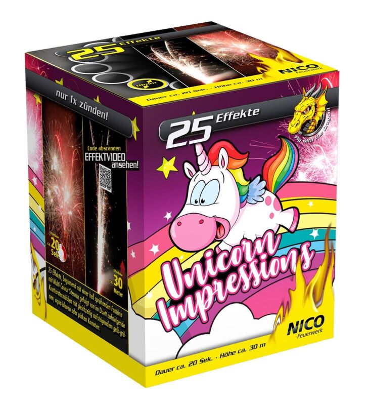 Jetzt Unicorn Impressions 25-Schuss-Feuerwerks-Batterie ab 5.94€ bestellen