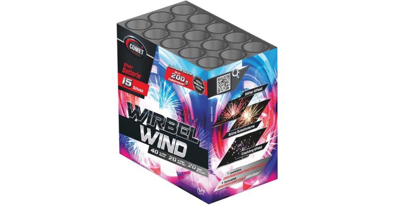 Jetzt Wirbelwind 15-Schuss-Feuerwerk-Batterie ab 6.79€ bestellen