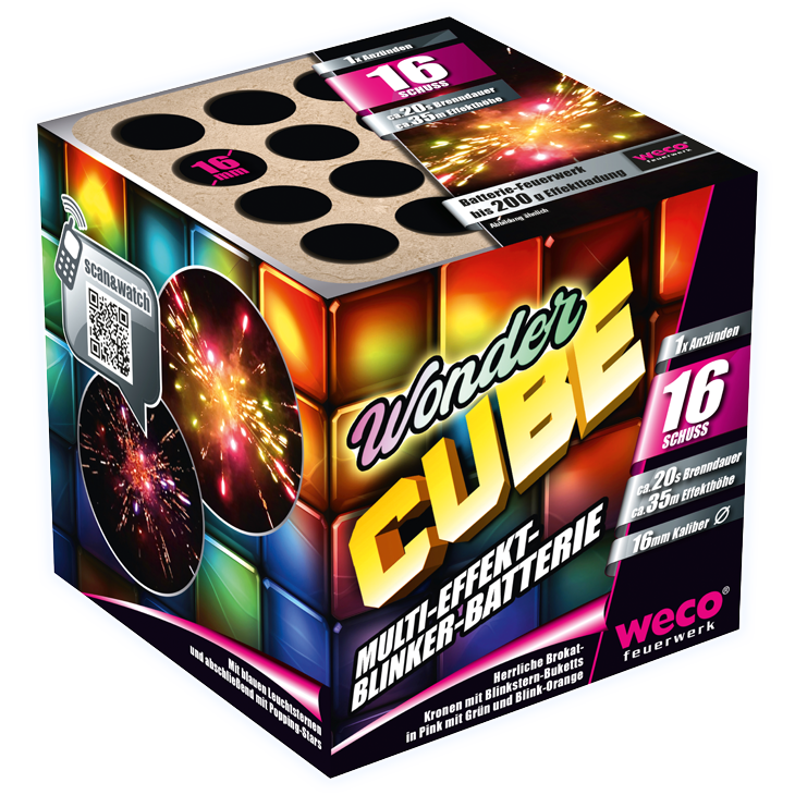 Jetzt Wonder Cube 16-Schuss-Feuerwerk-Batterie ab 5.94€ bestellen