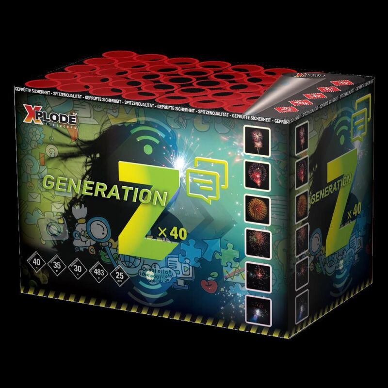 Jetzt Z-Generation 40-Schuss-Feuerwerk-Batterie ab 28.04€ bestellen